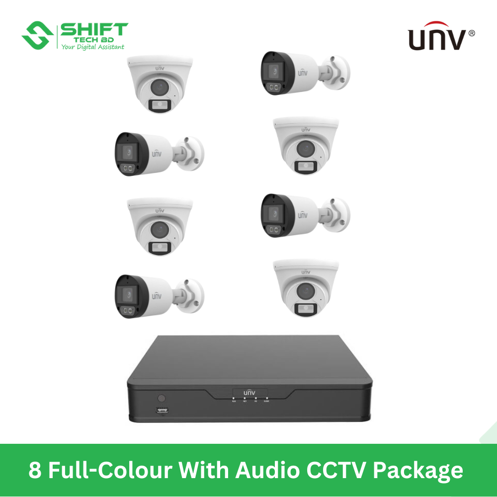 8 Full-Colour With Audio CCTV Camera Package
