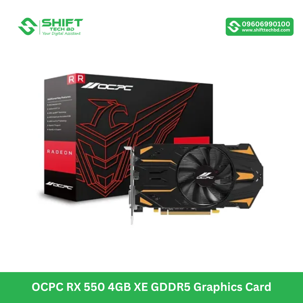OCPC RX 550 4GB XE GDDR5 Graphics Card