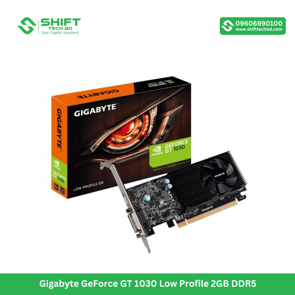 Gigabyte GeForce GT 1030 Low Profile 2GB DDR5 Graphics Card