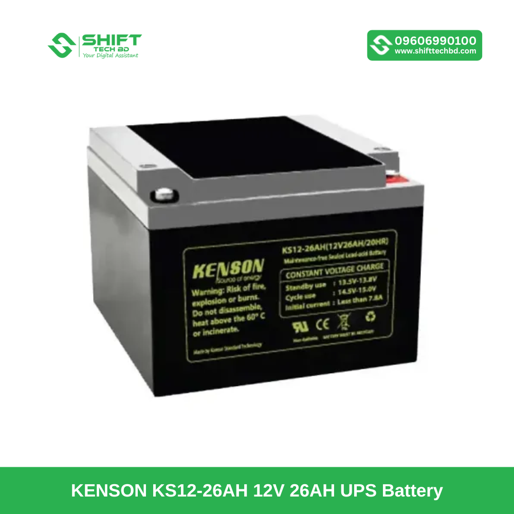 KENSON KS12-26AH 12V 26AH UPS Battery