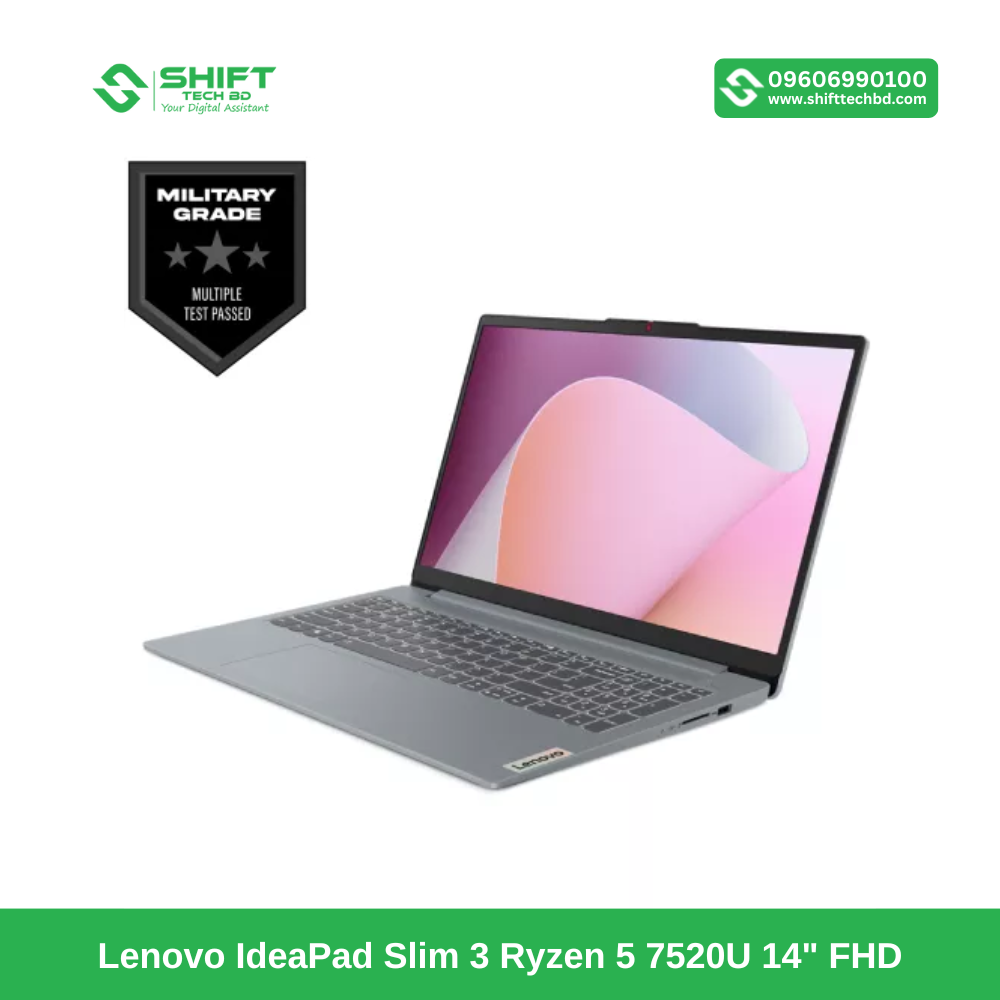 Lenovo IdeaPad Slim 3 Ryzen 5 7520U 14 FHD