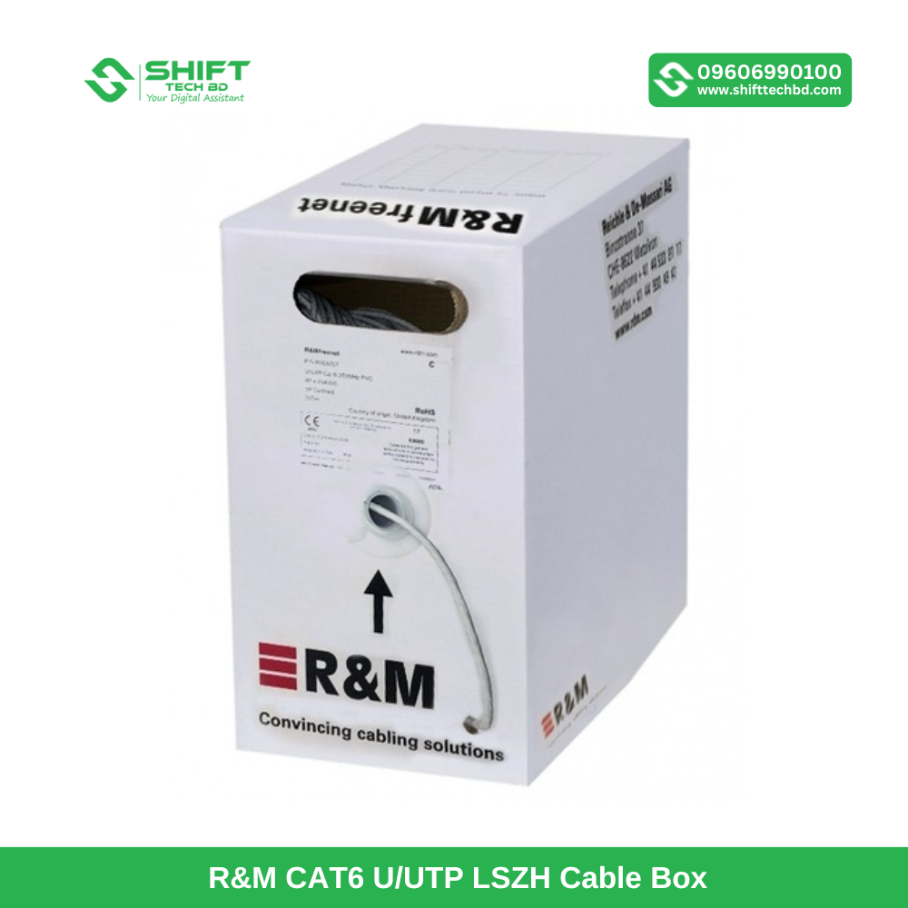 R&M CAT6 UUTP LSZH Cable Box