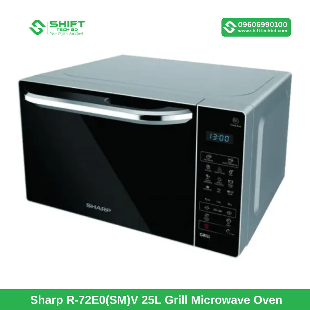 Sharp R-72E0(SM)V 25L Grill Microwave Oven