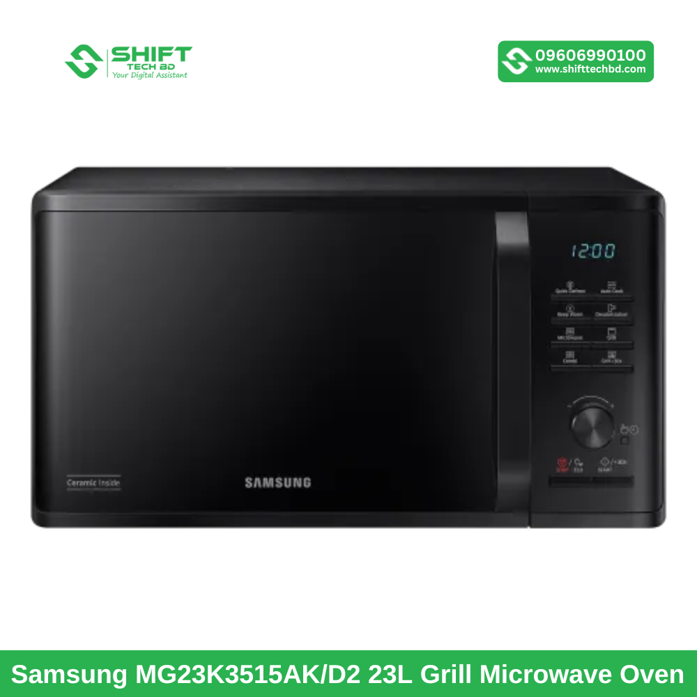 Samsung MG23K3515AK/D2 23L Grill Microwave Oven