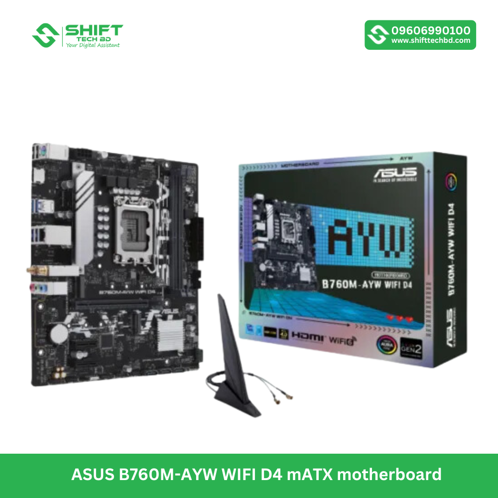 ASUS B760M-AYW WIFI D4 mATX motherboard