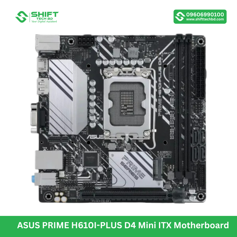 ASUS PRIME H610I-PLUS D4 Mini ITX Motherboard