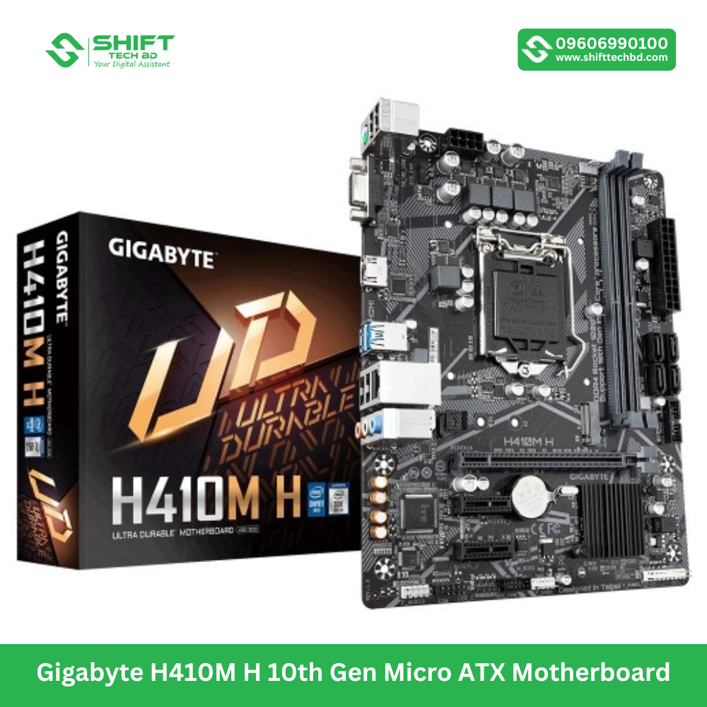Gigabyte H410M H 10th Gen Micro ATX Motherboard