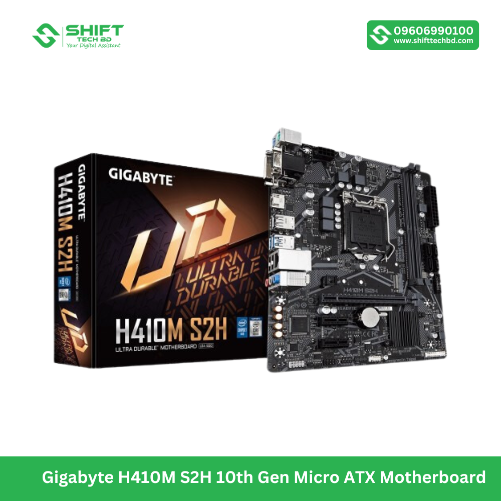Gigabyte H410M S2H 10th Gen Micro ATX Motherboard