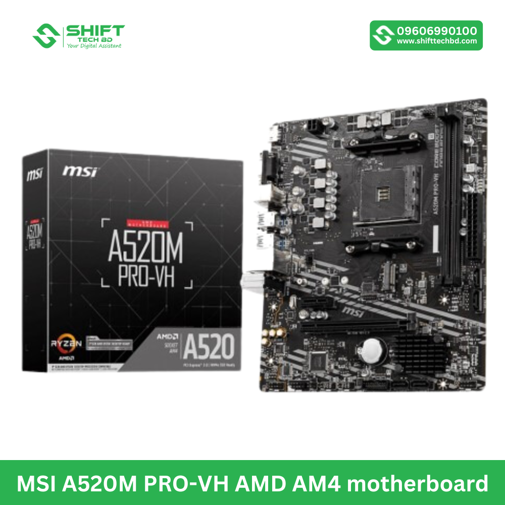MSI A520M PRO-VH AMD AM4 motherboard