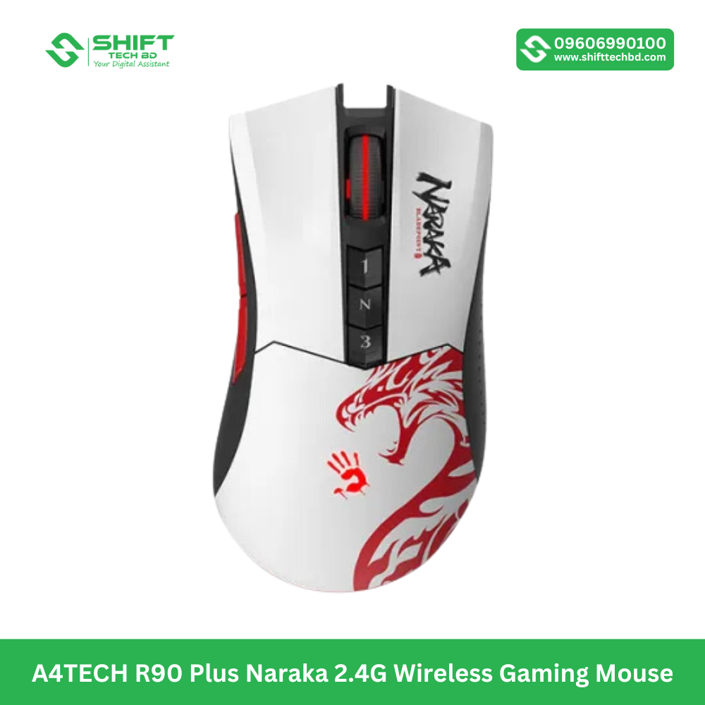 A4TECH R90 Plus Naraka 2.4G Wireless Gaming Mouse