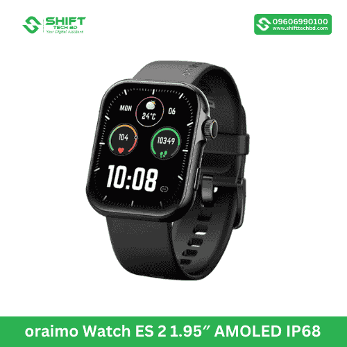 oraimo Watch ES 2 1.95″ AMOLED IP68 Smart Watch