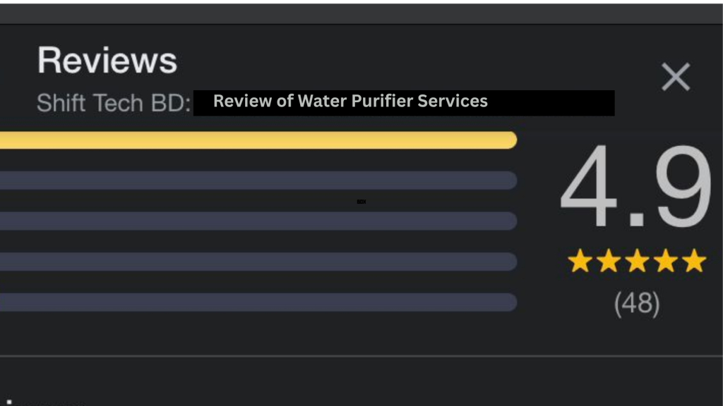 Review of Water Purifier Service