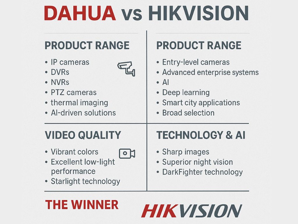 Dahua vs Hikvision CCTV Camera
