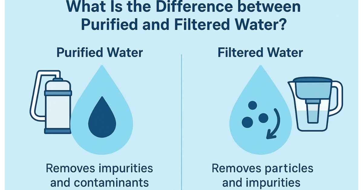 What Is the Difference between Purified and Filtered Water