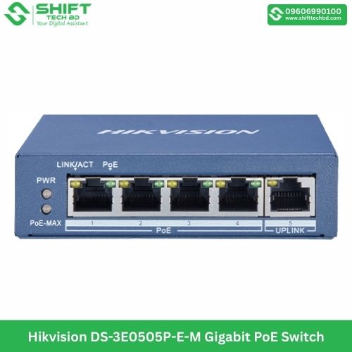 Hikvision DS-3E0505P-E-M Gigabit PoE Switch