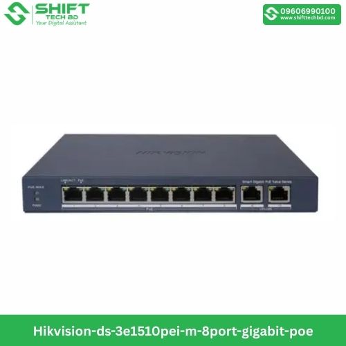 hikvision-ds-3e1510pei-m-8port-gigabit-poe